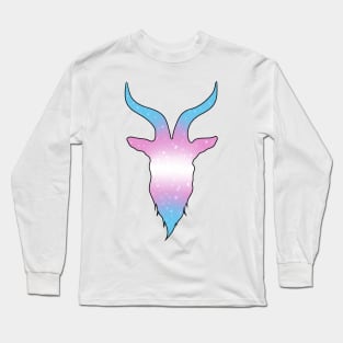 Galaxy Baphomet - Trans Pride Long Sleeve T-Shirt